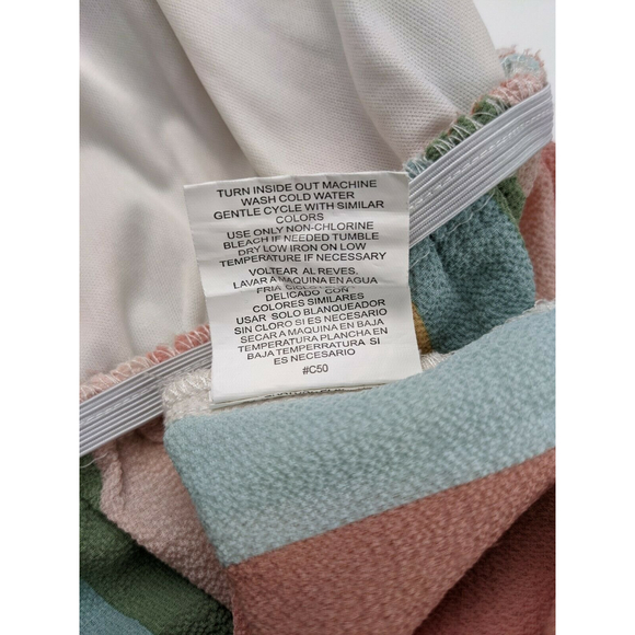 June And Hudson Womens Junior Jumpsuit Size S Pastel Striped Short Sleeve V Neck - Picture 5 of 7